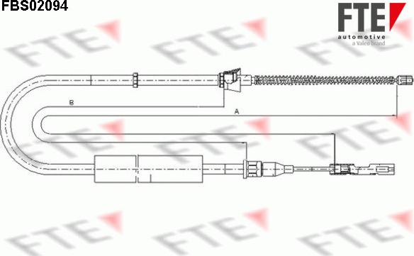 FTE 9250094 - Trose, Stāvbremžu sistēma ps1.lv