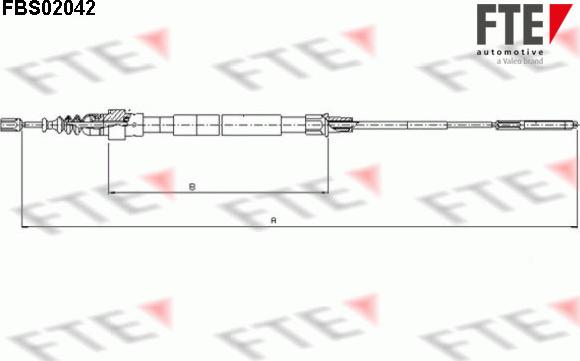 FTE 9250048 - Trose, Stāvbremžu sistēma ps1.lv