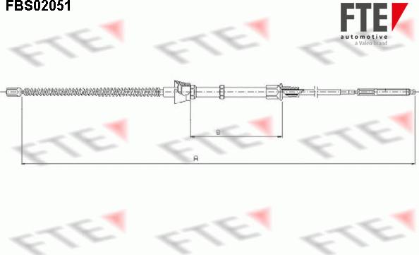 FTE FBS02051 - Trose, Stāvbremžu sistēma ps1.lv