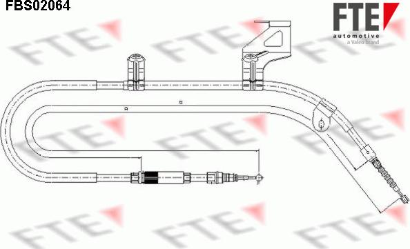 FTE FBS02064 - Trose, Stāvbremžu sistēma ps1.lv