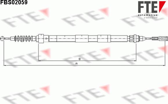 FTE 9250062 - Trose, Stāvbremžu sistēma ps1.lv