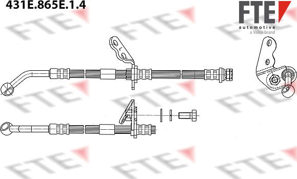 FTE 431E.865E.1.4 - Bremžu šļūtene ps1.lv