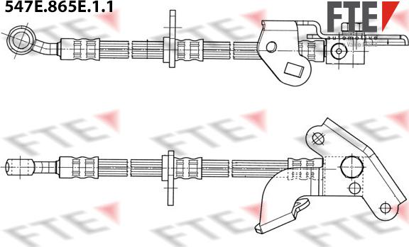 FTE 547E.865E.1.1 - Bremžu šļūtene ps1.lv