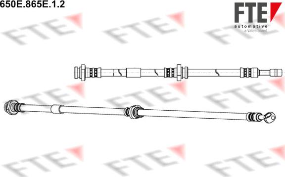 FTE 650E.865E.1.2 - Bremžu šļūtene ps1.lv