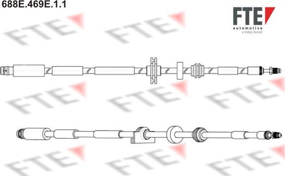 FTE 688E.469E.1.1 - Bremžu šļūtene ps1.lv