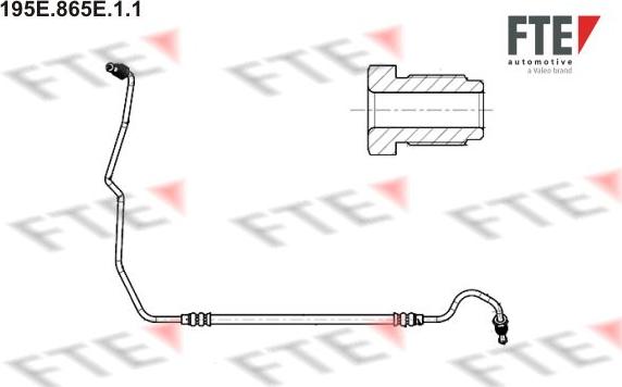 FTE 195E.865E.1.1 - Bremžu šļūtene ps1.lv