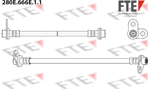 FTE 280E.666E.1.1 - Bremžu šļūtene ps1.lv