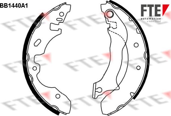 FTE BB1440A1 - Bremžu loku komplekts ps1.lv