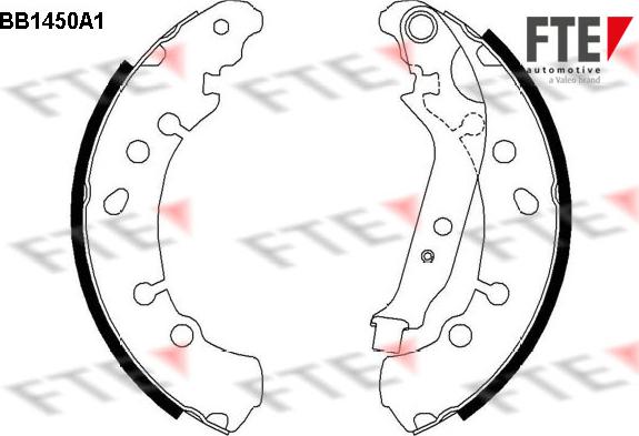 FTE BB1450A1 - Bremžu loku komplekts ps1.lv