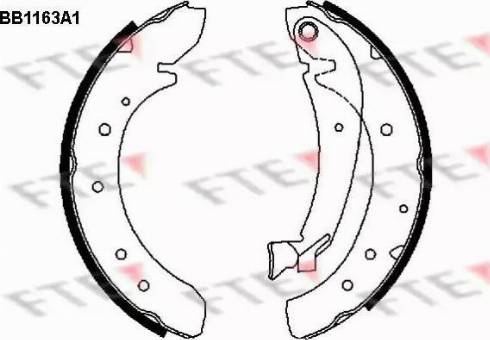 FTE BB1163A1 - Bremžu loku komplekts ps1.lv