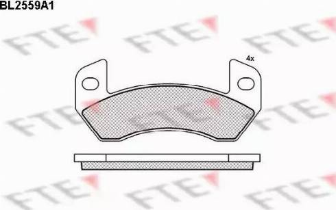 FTE BL2559A1 - Bremžu uzliku kompl., Disku bremzes ps1.lv