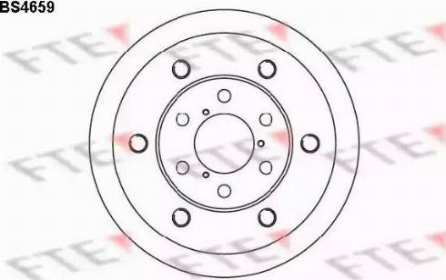 FTE BS4659 - Bremžu diski ps1.lv