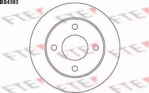 FTE BS4393 - Bremžu diski ps1.lv