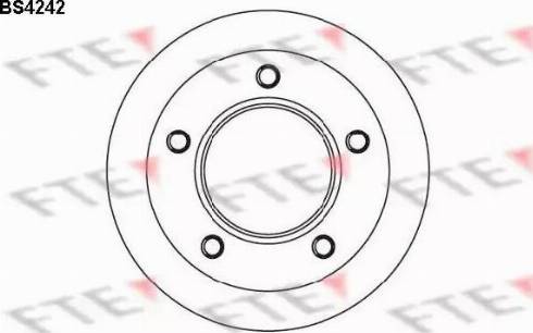 FTE BS4242 - Bremžu diski ps1.lv