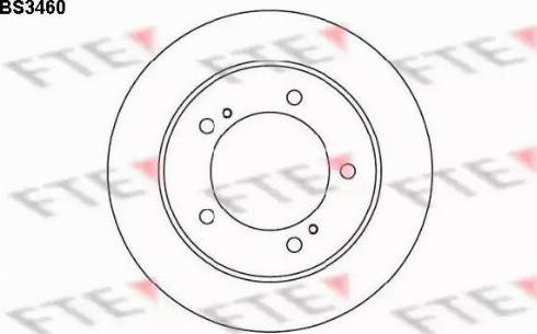 FTE BS3460 - Bremžu diski ps1.lv