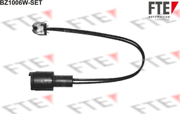 FTE BZ1006W-SET - Indikators, Bremžu uzliku nodilums ps1.lv