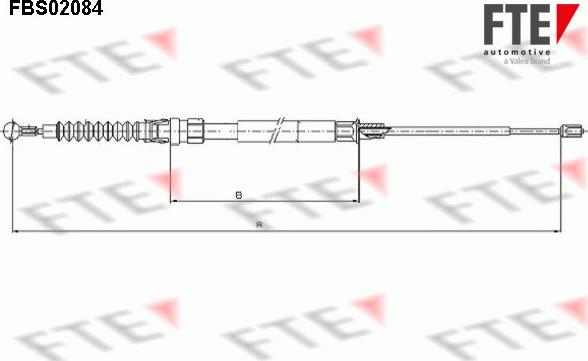 FTE FBS02084 - Trose, Stāvbremžu sistēma ps1.lv