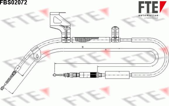 FTE FBS02072 - Trose, Stāvbremžu sistēma ps1.lv