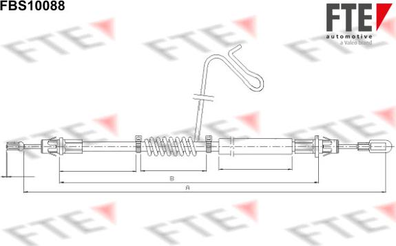 FTE FBS10088 - Trose, Stāvbremžu sistēma ps1.lv