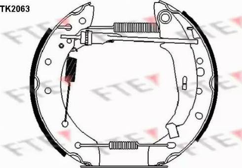 FTE TK2063 - Bremžu loku komplekts ps1.lv