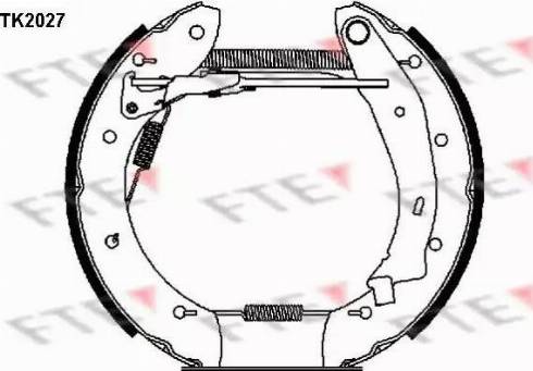 FTE TK2027 - Bremžu loku komplekts ps1.lv