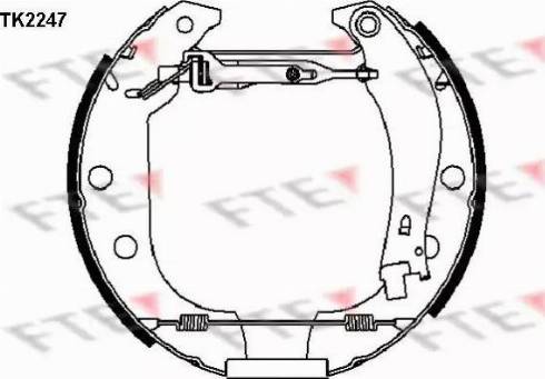 FTE TK2247 - Bremžu loku komplekts ps1.lv