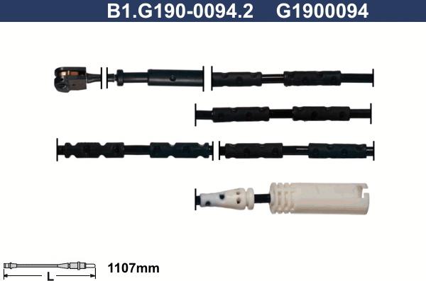 Galfer B1.G190-0094.2 - Indikators, Bremžu uzliku nodilums ps1.lv