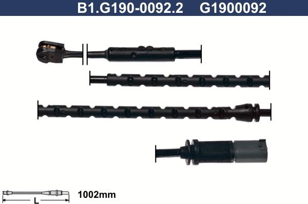 Galfer B1.G190-0092.2 - Indikators, Bremžu uzliku nodilums ps1.lv