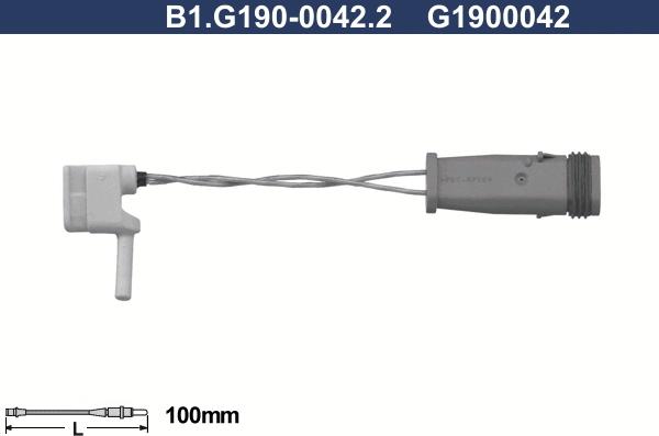 Galfer B1.G190-0042.2 - Indikators, Bremžu uzliku nodilums ps1.lv