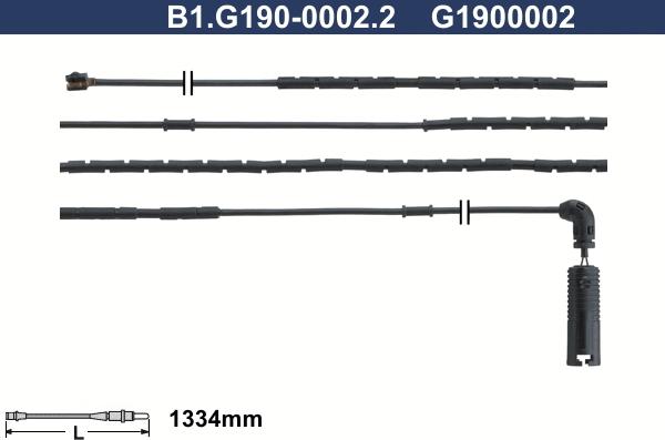 Galfer B1.G190-0002.2 - Indikators, Bremžu uzliku nodilums ps1.lv