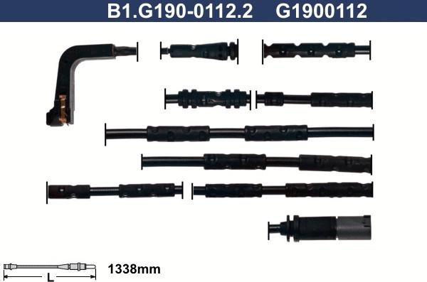 Galfer B1.G190-0112.2 - Indikators, Bremžu uzliku nodilums ps1.lv