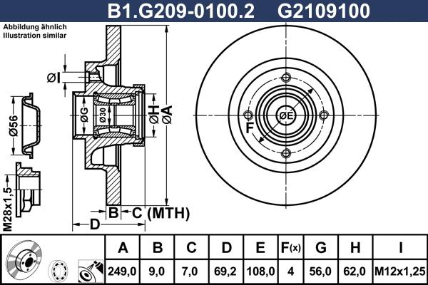 Galfer B1.G209-0100.2 - Bremžu diski ps1.lv