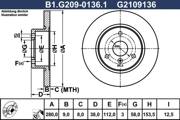 Galfer B1.G209-0136.1 - Bremžu diski ps1.lv