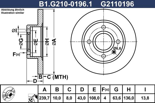 Galfer B1.G210-0196.1 - Bremžu diski ps1.lv