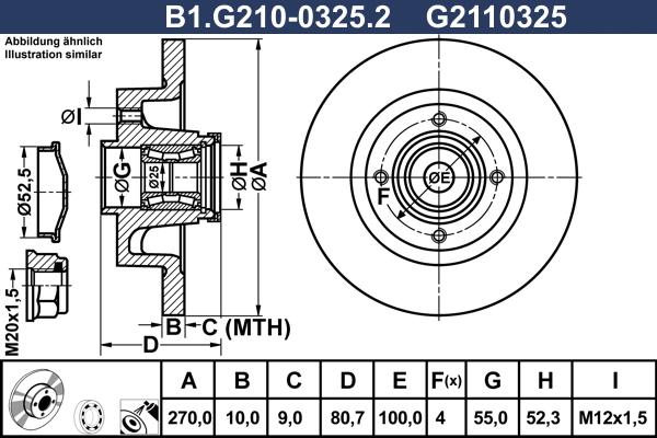 Galfer B1.G210-0325.2 - Bremžu diski ps1.lv