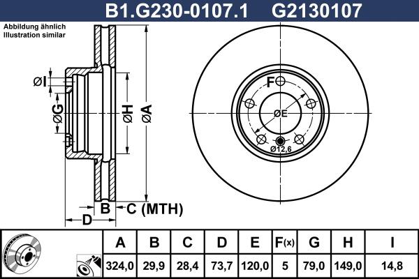 Galfer B1.G230-0107.1 - Bremžu diski ps1.lv