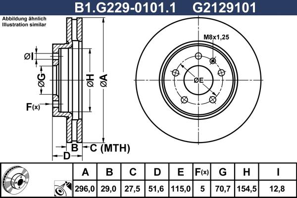 Galfer B1.G229-0101.1 - Bremžu diski ps1.lv