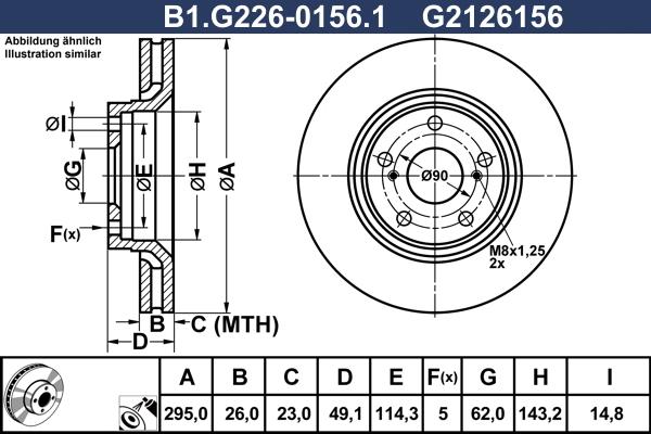 Galfer B1.G226-0156.1 - Bremžu diski ps1.lv