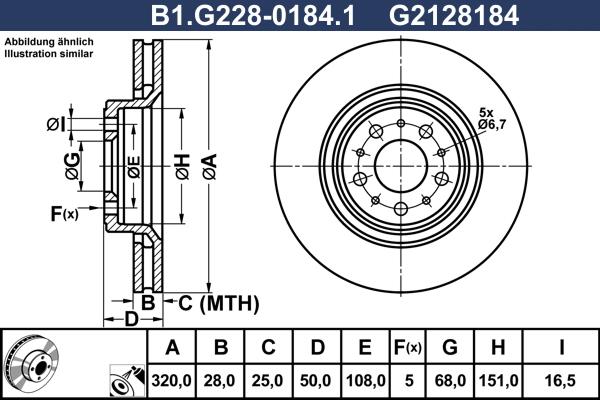 Galfer B1.G228-0184.1 - Bremžu diski ps1.lv