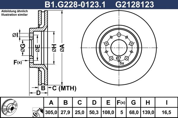 Galfer B1.G228-0123.1 - Bremžu diski ps1.lv