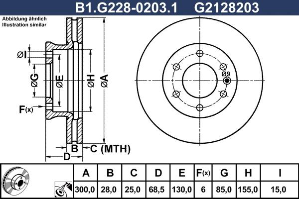 Galfer B1.G228-0203.1 - Bremžu diski ps1.lv