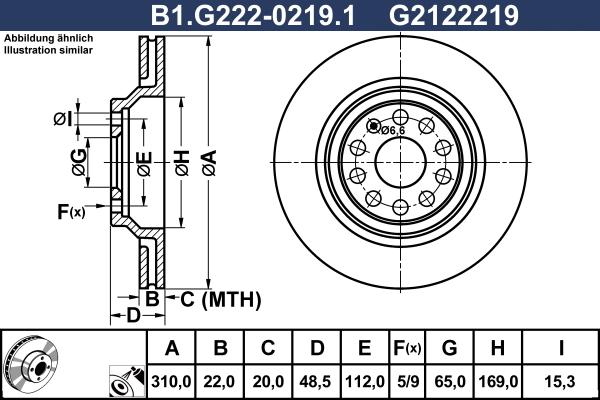 Galfer B1.G222-0219.1 - Bremžu diski ps1.lv