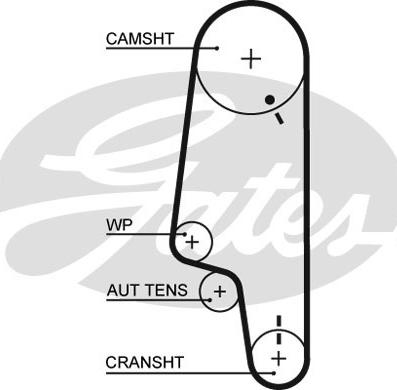 Gates KP15426 - Ūdenssūknis + Zobsiksnas komplekts ps1.lv