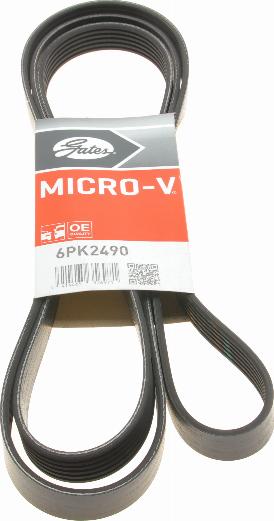 Gates 6PK2490 - Ķīļrievu siksna ps1.lv