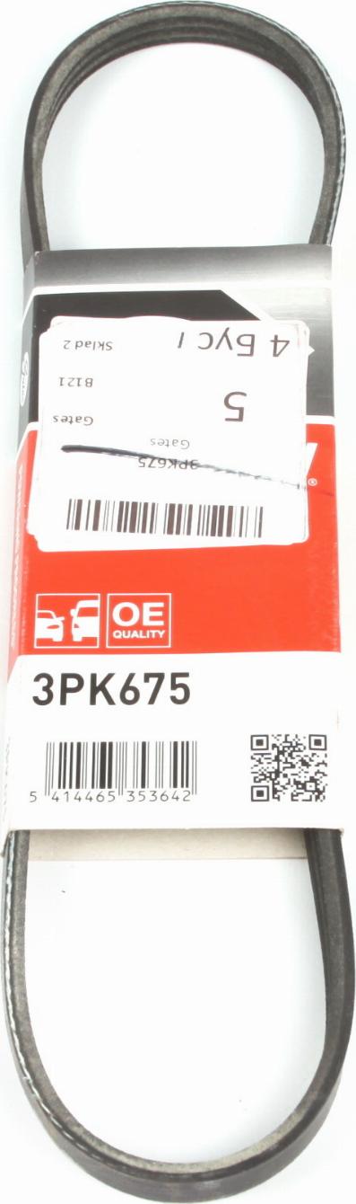 Gates 3PK675 - Ķīļrievu siksna ps1.lv