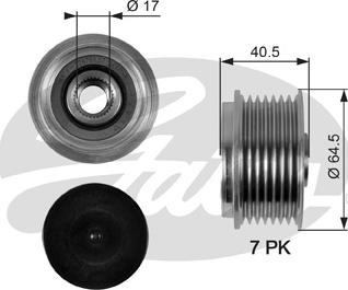 Gates OAP7094 - Piedziņas skriemelis, Ģenerators ps1.lv