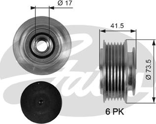 Gates OAP7066 - Piedziņas skriemelis, Ģenerators ps1.lv