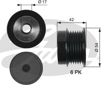 Gates OAP7035 - Piedziņas skriemelis, Ģenerators ps1.lv