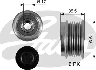 Gates OAP7100 - Piedziņas skriemelis, Ģenerators ps1.lv