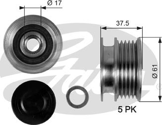 Gates OAP7108 - Piedziņas skriemelis, Ģenerators ps1.lv